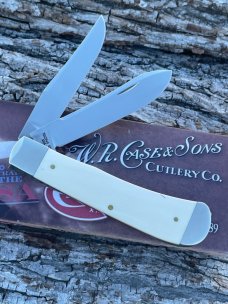 CASE XX * 2012 ELEPHANT IVORY PANAMA TRAPPER *NICE KINIFE
