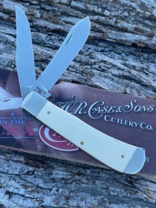 CASE XX * 2012 ELEPHANT IVORY PANAMA TRAPPER *NICE KINIFE