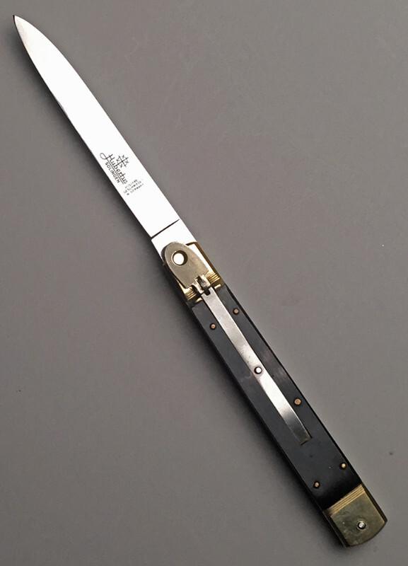 10" Hubertus German "Slimline" Springer Stiletto, Horn, EXPORT MODEL, NOS vintage collector, c.1984 10" Hubertus German "Slimline" Springer Stiletto, Horn, EXPORT MODEL, NOS vintage collector, c.1984