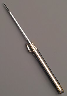 10" Hubertus German "Slimline" Springer Stiletto, Horn, EXPORT MODEL, NOS vintage collector, c.1984 