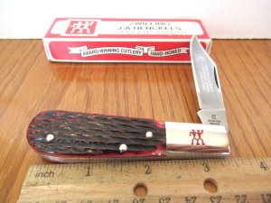 J.A. Henckel Red Bone Handle Barlow Model #14 B