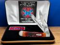 Case XX 2000 Hank Jr.#002 Gorgeous Chestnut Bone Trapper1/50 Deep Gold/Black Etch In Hank Box MINT