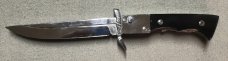 Extender Bowie Swing-guard Switchblade Knife with Horn Handles 