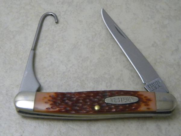 Western USA Delrin Bird Knife w/Gut Hook Western USA Delrin Bird Knife w/Gut Hook