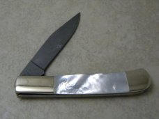 Parker Edwards Pearl Damascus ABCA Lmtd. Edition 1 of 3990 Trapper Knife c.1986