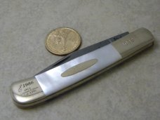 Parker Edwards Pearl Damascus ABCA Lmtd. Edition 1 of 3990 Trapper Knife c.1986
