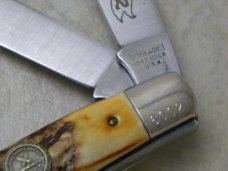 Schrade + USA Stag Trapper Knife 1982 NKCA Club Knife