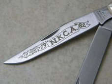 Schrade + USA Stag Trapper Knife 1982 NKCA Club Knife