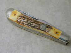 Schrade + USA Stag Trapper Knife 1982 NKCA Club Knife