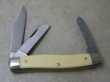 Schrade + USA 505SC Scrimshaw Cowboy Series Stockman Knife