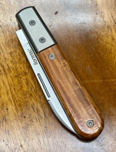 LionSTEEL Roundhead Barlow with Santos wood Handles and M390 Spearpoint Blade