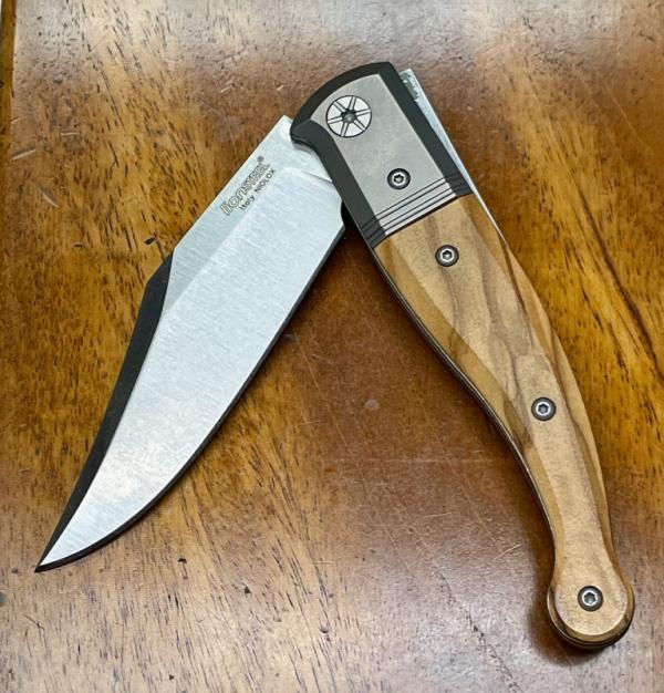 LionSTEEL Gitano Jack Knife with Niolox Stainless Clip Point Blade and Olive wood Handles LionSTEEL Gitano Jack Knife with Niolox Stainless Clip Point Blade and Olive wood Handles