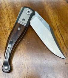 LionSTEEL Gitano Jack Knife with Niolox Stainless Clip Point Blade and Santos wood Handles