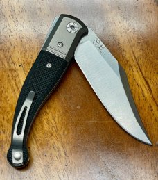 LionSTEEL Gitano Jack Knife with Niolox Stainless Clip Point Blade and G10 Black Handles
