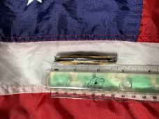 Case xx 1997 Sweet Pen Knife Pearl Premier Shield -1 of 100 Mdl# 5233 SS w/ Super Stag Handles -NOS 