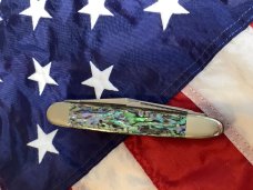 1999 Bulldog Celebrated Dirk Whittler w/ Fiery Abalone Pearl Handles -Mint