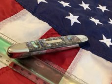 1999 Bulldog Celebrated Dirk Whittler w/ Fiery Abalone Pearl Handles -Mint