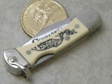 Schrade + USA 511 SC Scrimshaw Mini Lockback Knife NIB