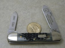 Case XX USA 3 Dot NKCA 25th Anniv. 62131 Bone Canoe Knife NIB