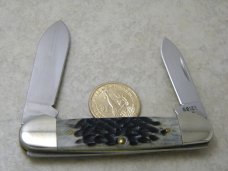 Case XX USA 3 Dot NKCA 25th Anniv. 62131 Bone Canoe Knife NIB