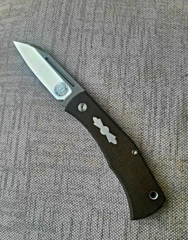 Taylor Made Cochise..Aebl..OD Canvas Micarta..3 11/16" clsd..titanium liners,lanyard tube..coa/pouch Taylor Made Cochise..Aebl..OD Canvas Micarta..3 11/16" clsd..titanium liners,lanyard tube..coa/pouch