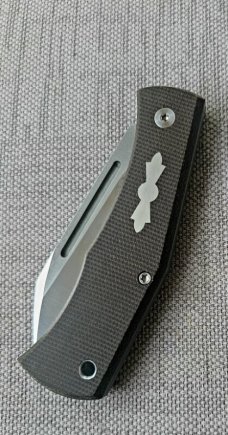 Taylor Made Cochise..Aebl..OD Canvas Micarta..3 11/16" clsd..titanium liners,lanyard tube..coa/pouch