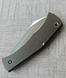 Taylor Made Cochise..Aebl..OD Canvas Micarta..3 11/16" clsd..titanium liners,lanyard tube..coa/pouch