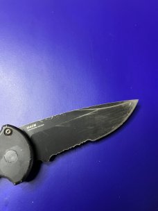 Benchmade 9051 AFO II AUTO Folding Knife  Black Combo Blade