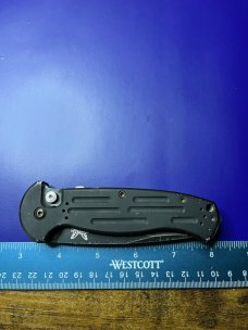 Benchmade 9051 AFO II AUTO Folding Knife  Black Combo Blade