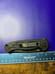 Benchmade 9051 AFO II AUTO Folding Knife  Black Combo Blade