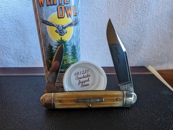 GEC 68 White Owl - Cowhide Jigged Bone LNIT 
