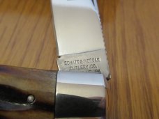 Schatt & Morgan Wire & File Stag Mountain Man Folding Lock Back Hunter Pattern # 3L