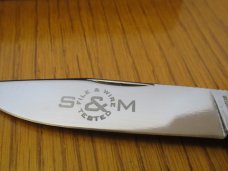 Schatt & Morgan Wire & File Stag Mountain Man Folding Lock Back Hunter Pattern # 3L