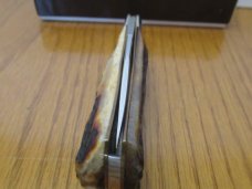 Schatt & Morgan Wire & File Stag Mountain Man Folding Lock Back Hunter Pattern # 3L