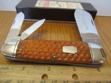 Schatt Morgan Autumn Gold Corn Cob Jigged Bone Sleeveboard Whittler Pattern # 043213