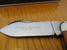 Schatt Morgan Autumn Gold Corn Cob Jigged Bone Sleeveboard Whittler Pattern # 043213