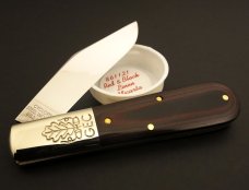 Great Eastern Cutlery #86 2-Acorn Barlow 440C Red & Black Micarta GEC 861121