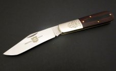 Great Eastern Cutlery #86 2-Acorn Barlow 440C Red & Black Micarta GEC 861121