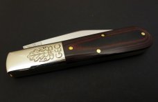 Great Eastern Cutlery #86 2-Acorn Barlow 440C Red & Black Micarta GEC 861121