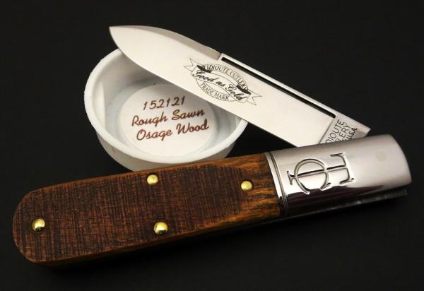 Great Eastern Cutlery #15 TC Barlow Rough Sawn Osage Wood Spear Point GEC 152121