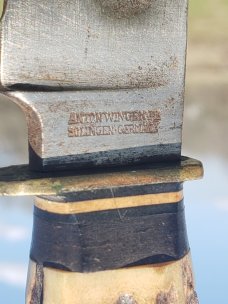 Othello Anton Wingen Jr - German Stag Hunting Knife - Solingen 
