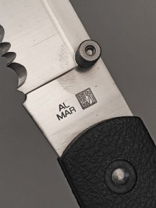 12 3/4" Al Mar SEKI JAPAN Quicksilver V Jumbo MONSTER vintage collector folder knife, NOS, 1982
