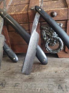 3 Vintage Wade and Butcher Straight Razors - Sheffield, England - 1845-1919