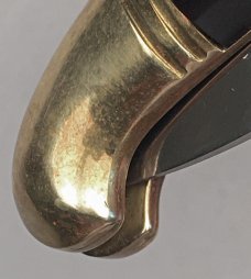 8" Bird's Head Lever Auto Stiletto, Brazilian horn, vintage collector knife, Maniago ITALY, c.1984