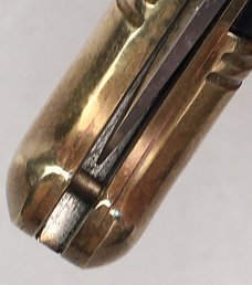 8" Bird's Head Lever Auto Stiletto, Brazilian horn, vintage collector knife, Maniago ITALY, c.1984