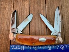 Schatt and Morgan Keystone Series 19 4 Blade Sowbelly Stockman Smooth Harvest Orange 2009