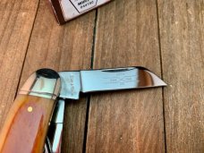 Schatt and Morgan Keystone Series 19 4 Blade Sowbelly Stockman Smooth Harvest Orange 2009
