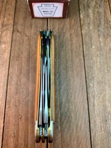 Schatt and Morgan Keystone Series 19 4 Blade Sowbelly Stockman Smooth Harvest Orange 2009