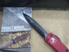 Microtech UTX-85 D/E OTF Auto Knife Red (3.125