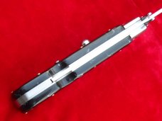  9"  Roma style Swinguard switchblade knife Imi-Blackhorn handles II